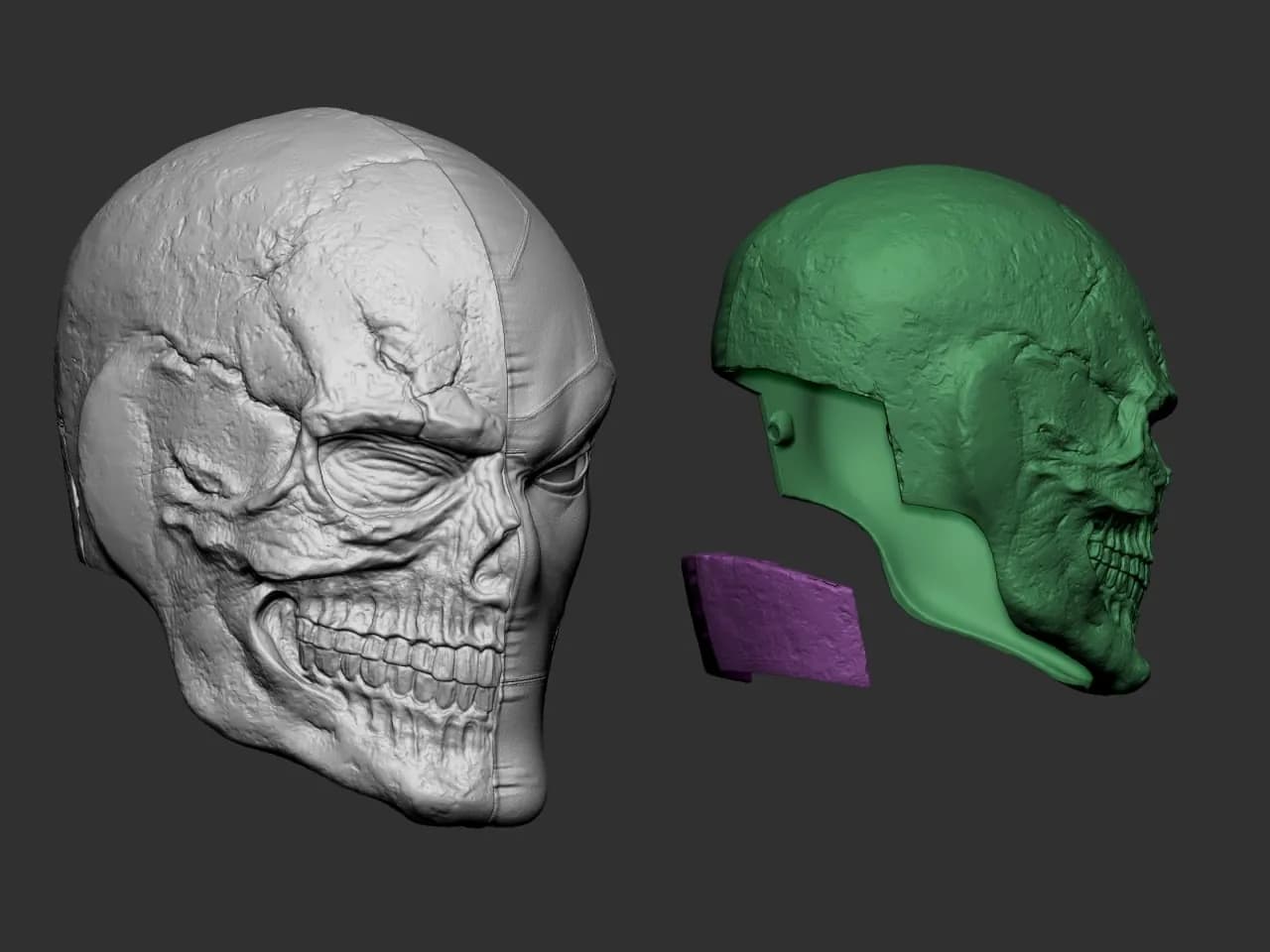 STL - Cabeza de personaje caricaturesco render 5