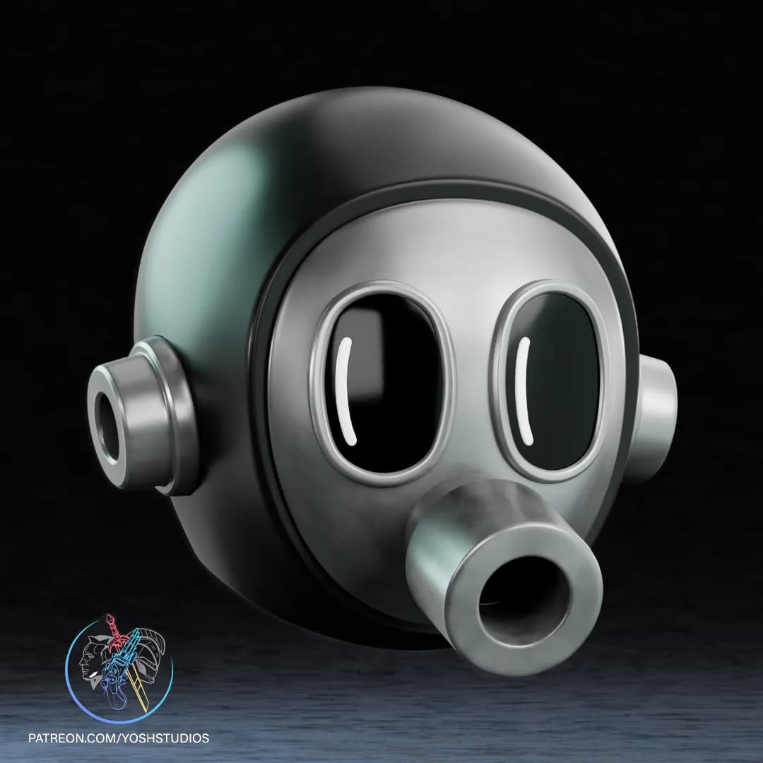 STL - Cabeza de robot Bomb