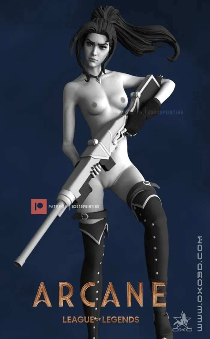 STL - Caitlyn figura Arcane