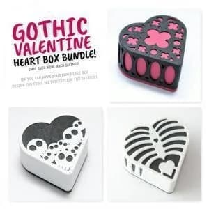 STL - Caja Corazón Gótico