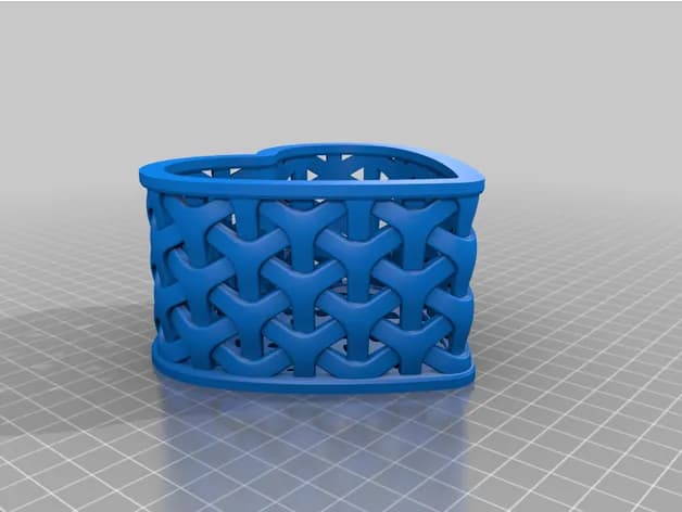 STL - Caja de Almacenamiento Tejida
