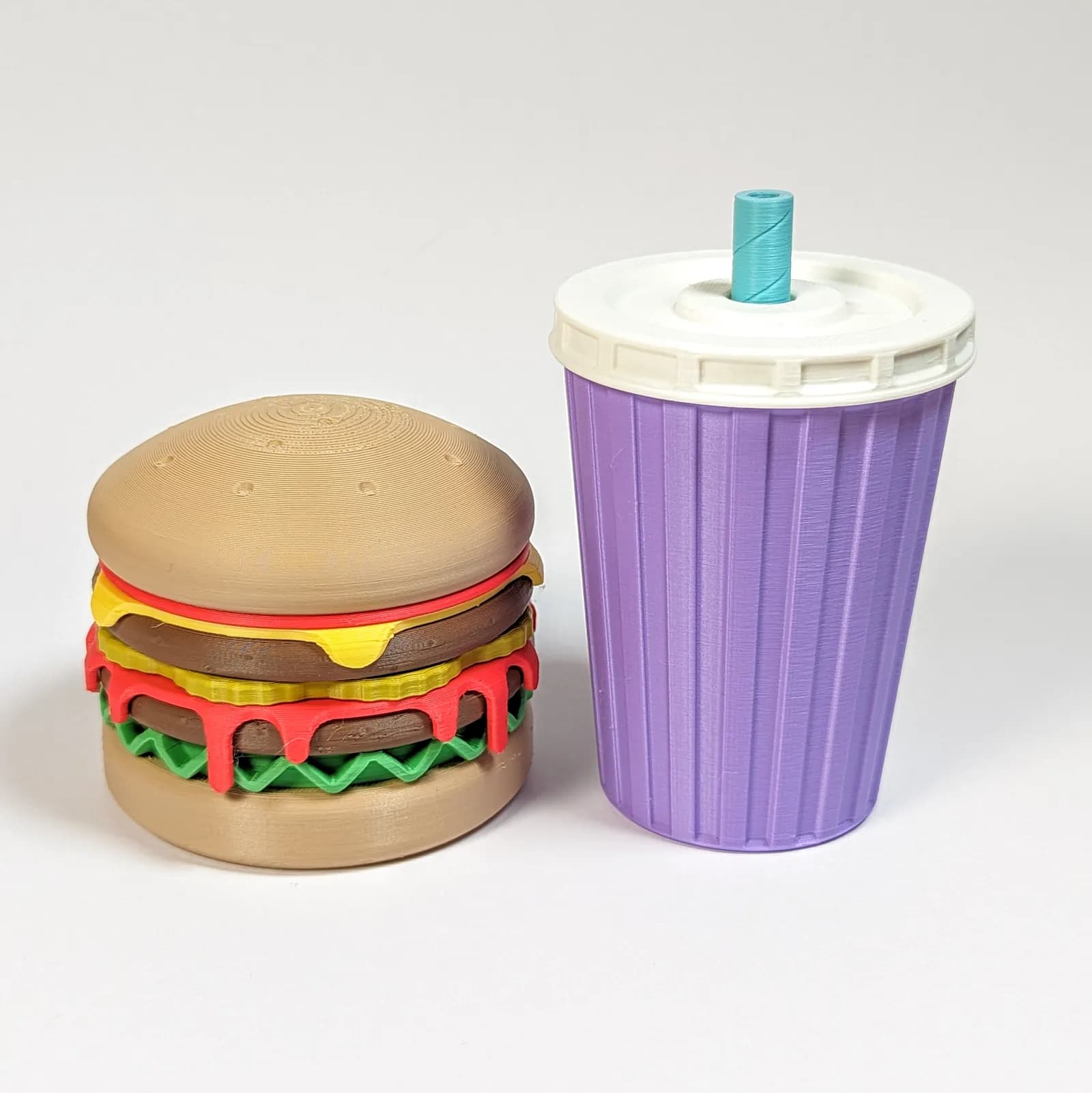 STL - Caja de hamburguesa y batido