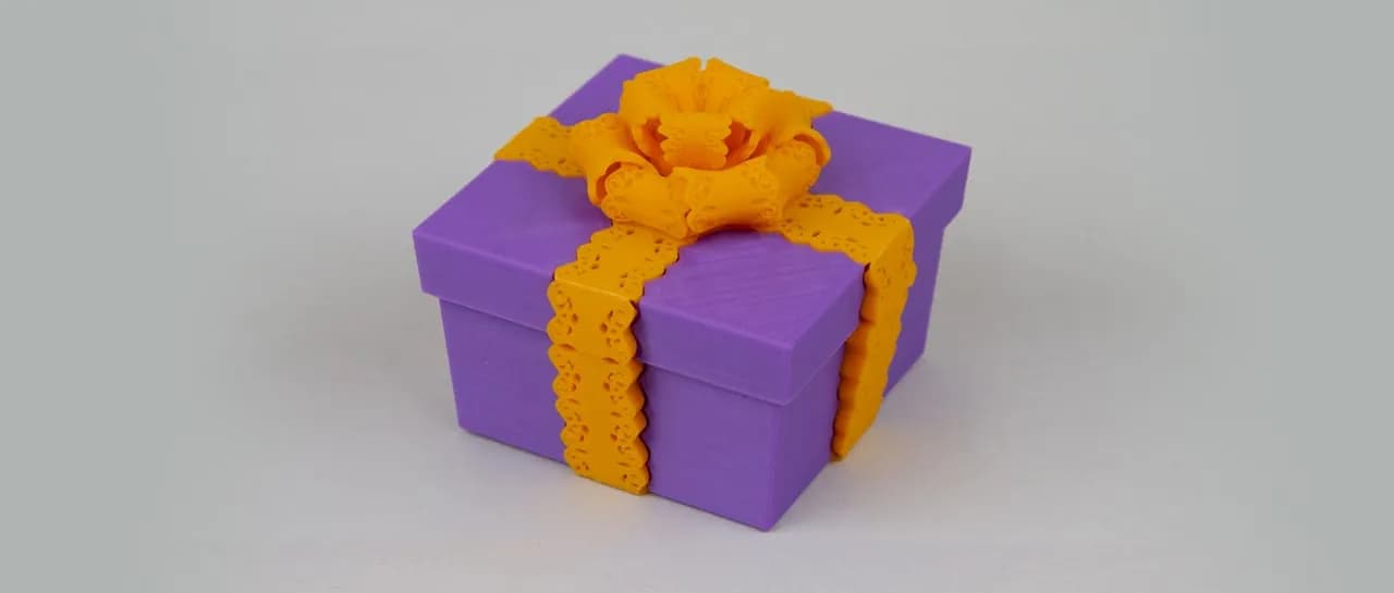 STL - Caja de regalo con lazo