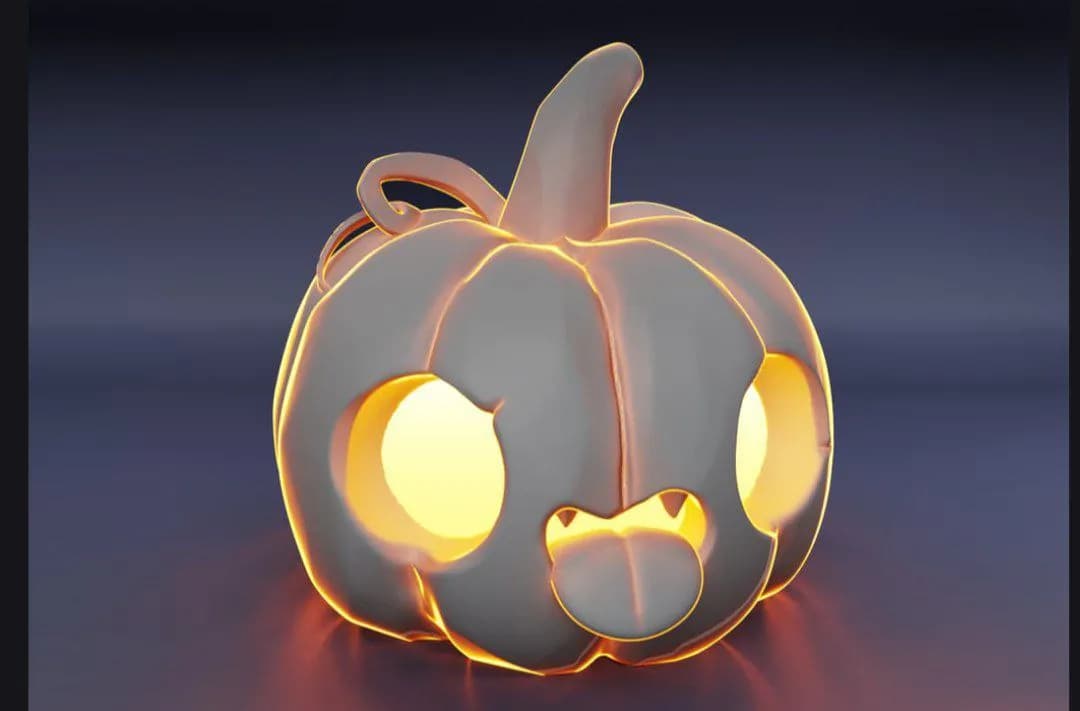 STL - Calabaza de Halloween iluminada
