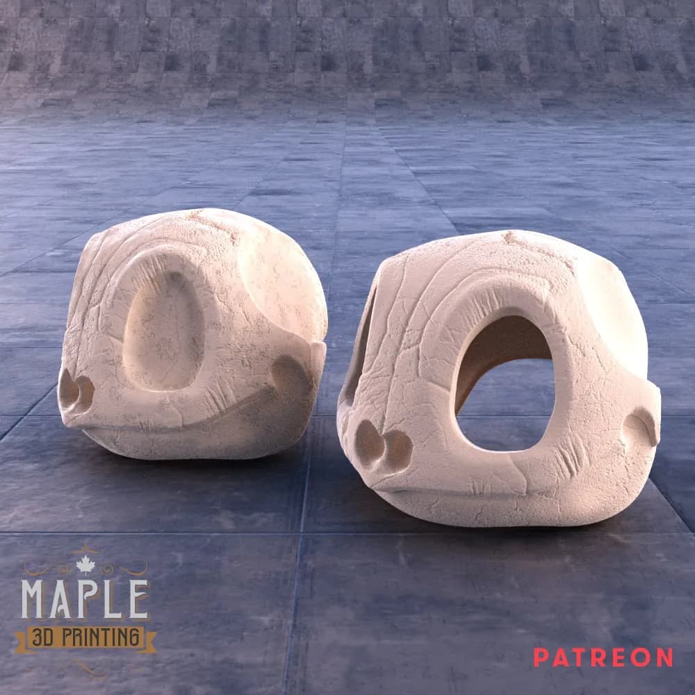 STL - Calavera de Squirtle estilizada