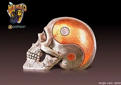 STL - Calavera Yin Yang