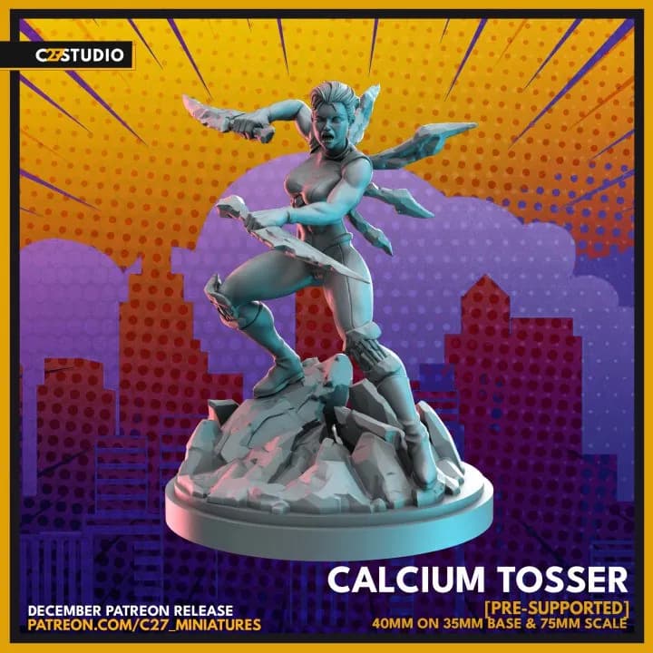 STL - calcium tosser figura de acción