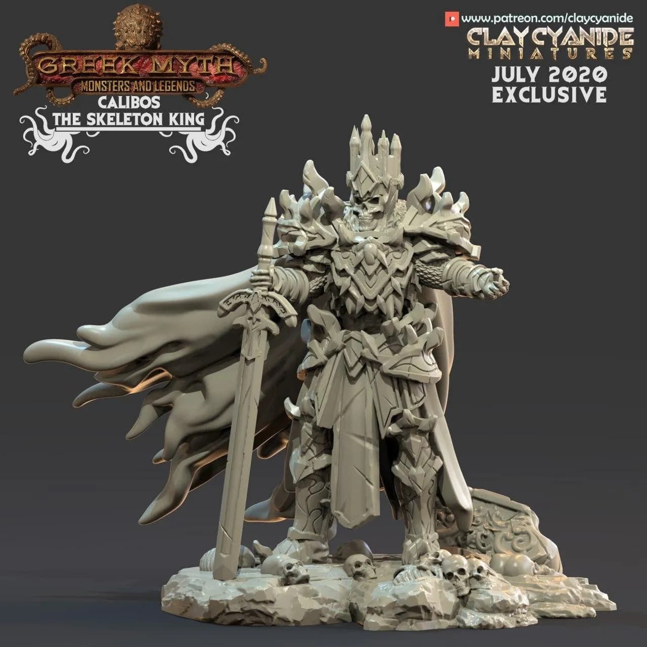 STL - Calibos El Rey Esqueleto render 2