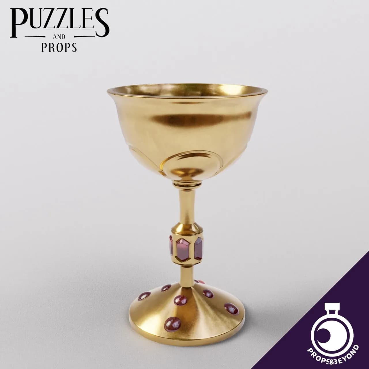 STL - Cáliz Dorado con Gemas