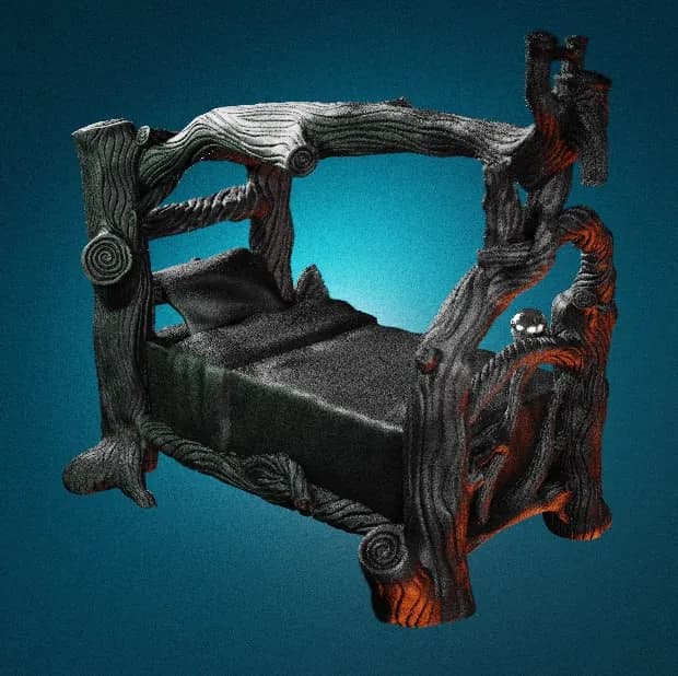STL - Cama de árboles de fantasía