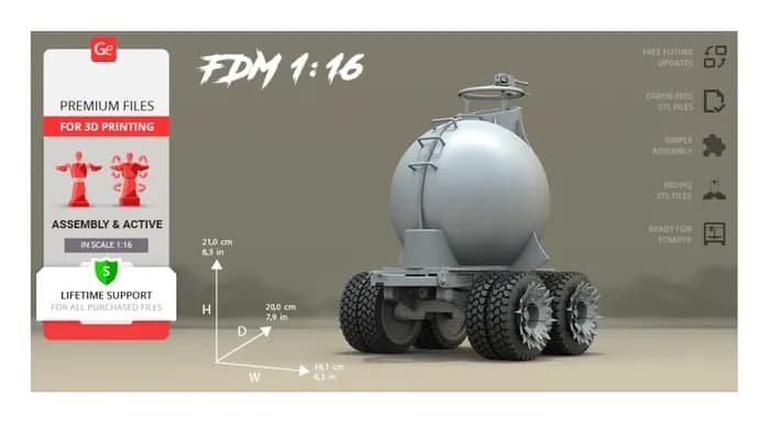 STL - Camión War Rig Mad Max render 4