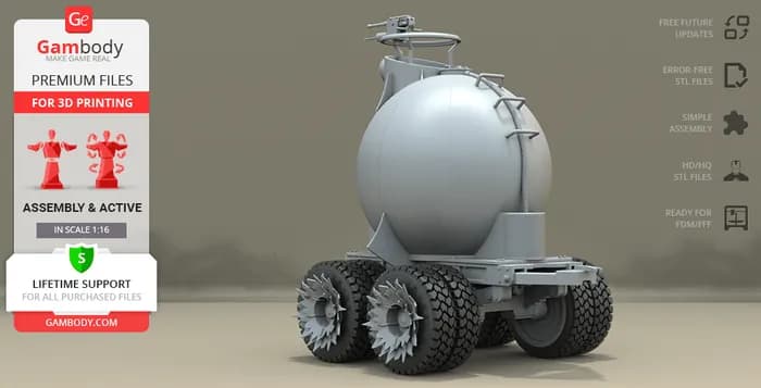 STL - Camión War Rig Mad Max render 5