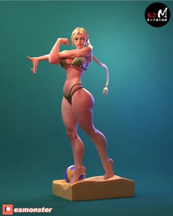 STL - Cammy Figura de Acción Playera