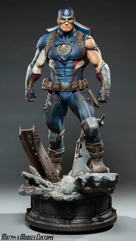 STL - Capitán América Imperio Hydra render 2