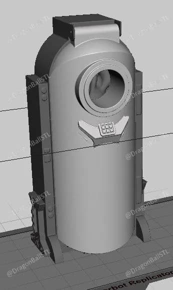 STL - Cápsula Androide 16 render 4