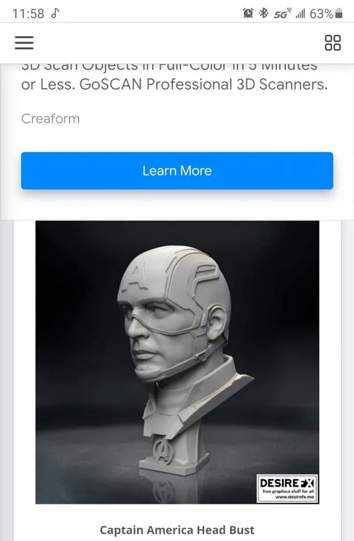 captain america head bust