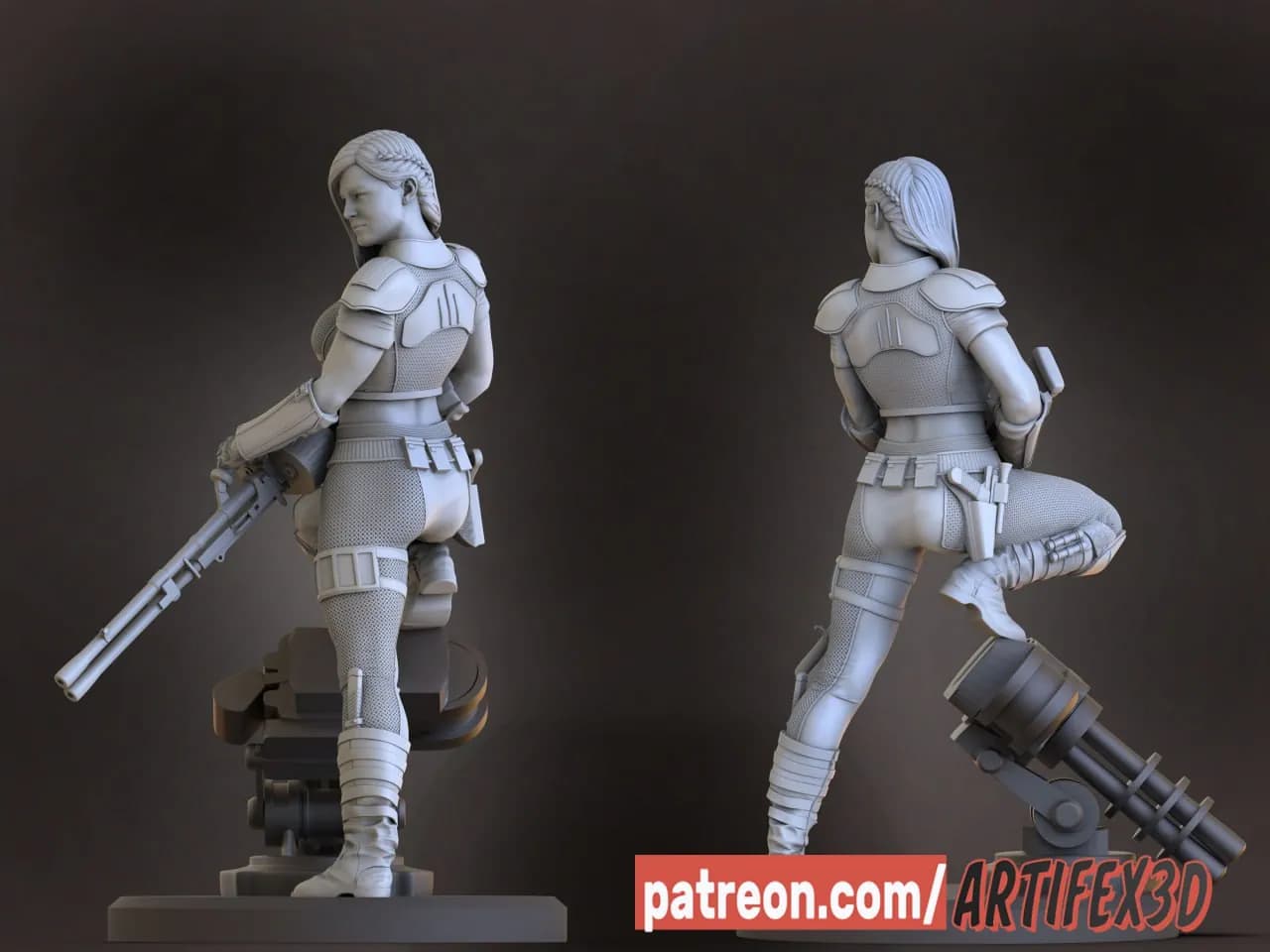 STL - Cara Dune render 2