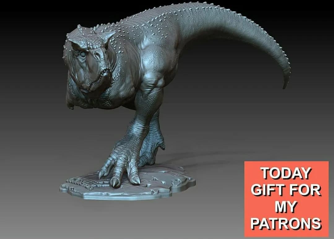 STL - Carnotaurus render 2