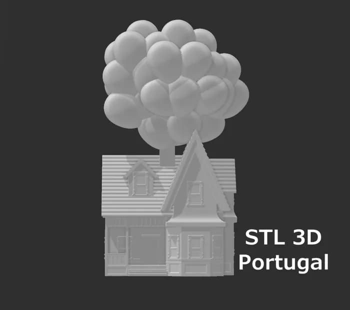 STL - Casa de UP con globos