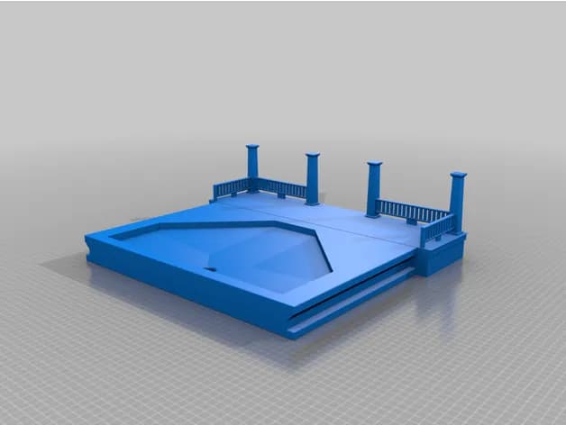 STL - Casa estilo granja para pájaros render 4