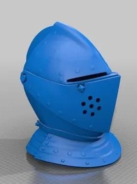 STL - Casco de armadura medieval armet