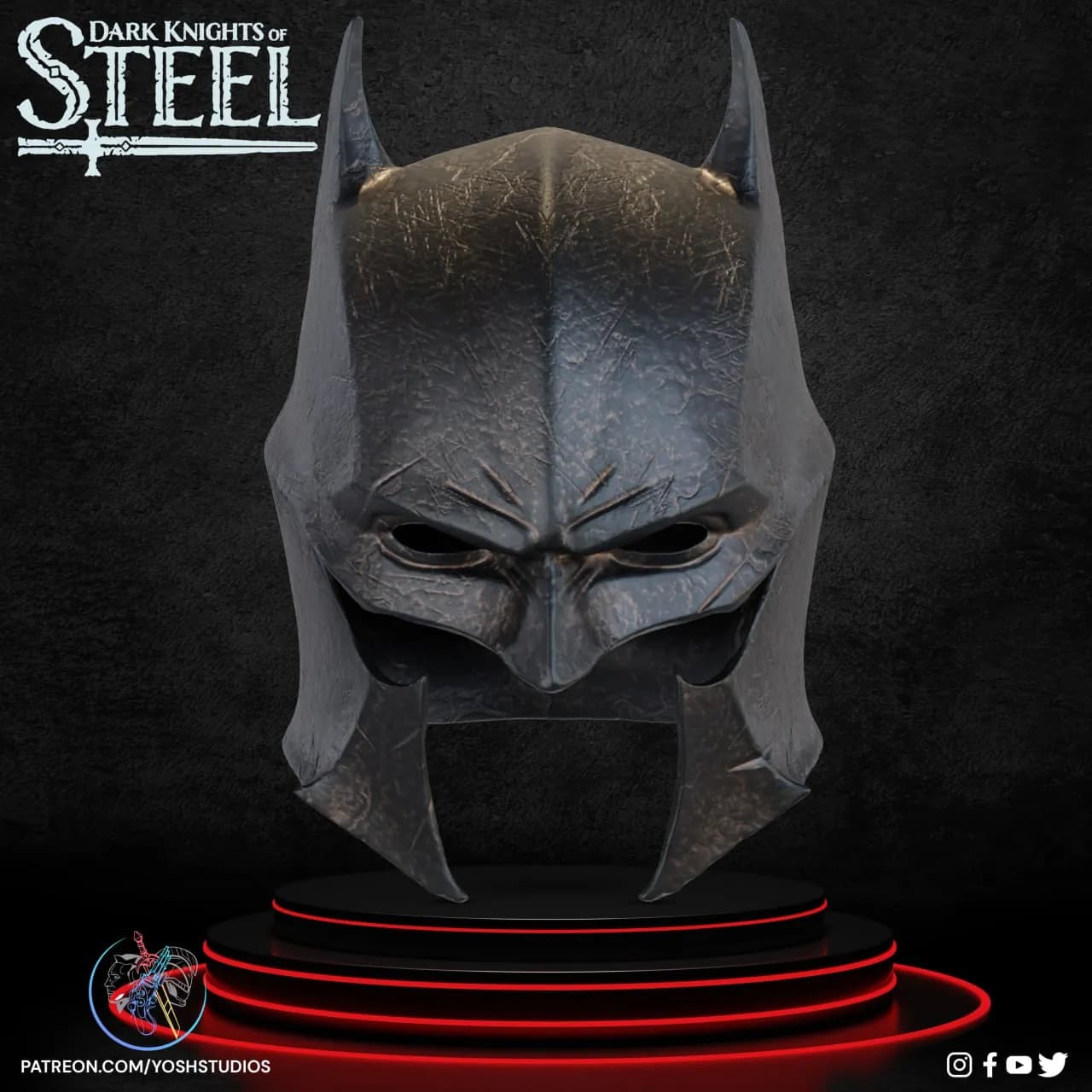 STL - Casco de Batman Medieval 2