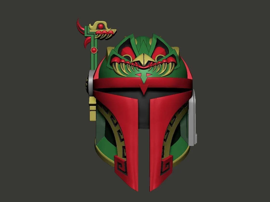 STL - Casco de Boba Fett estilo Azteca