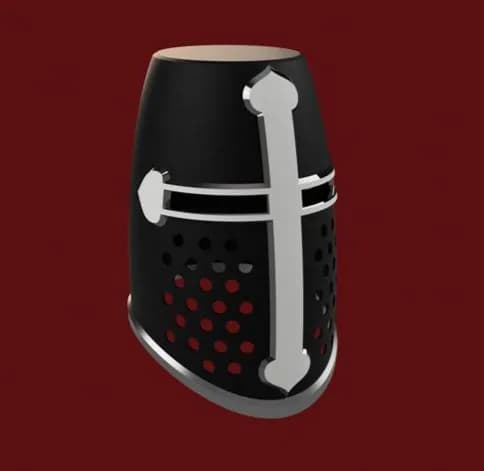 STL - casco de caballero teuton