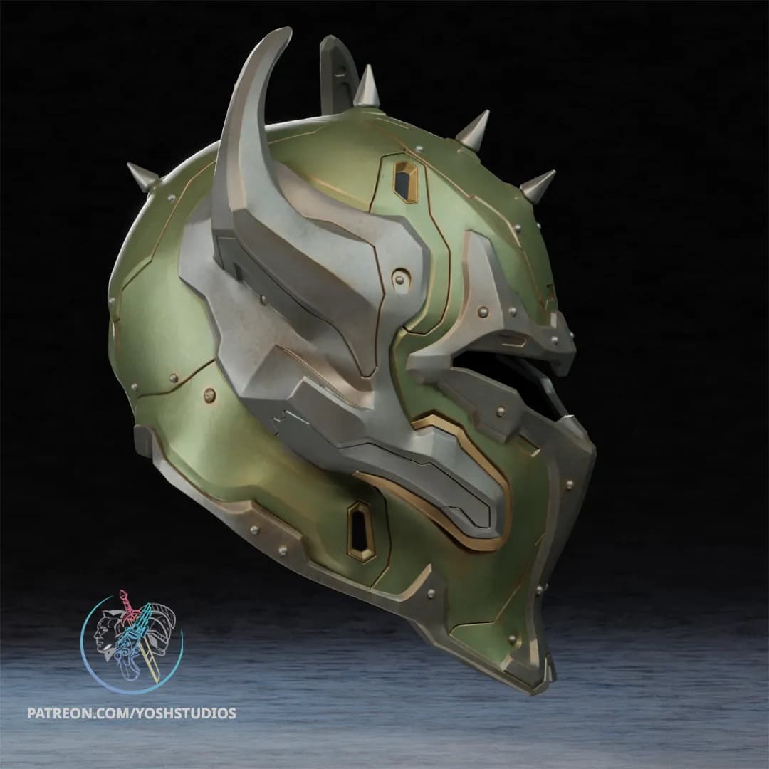 STL - Casco de Centinela de Doom render 4