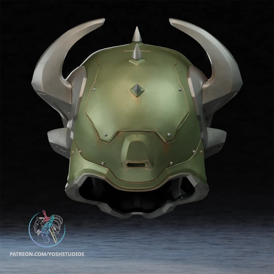 STL - Casco de Centinela de Doom render 5