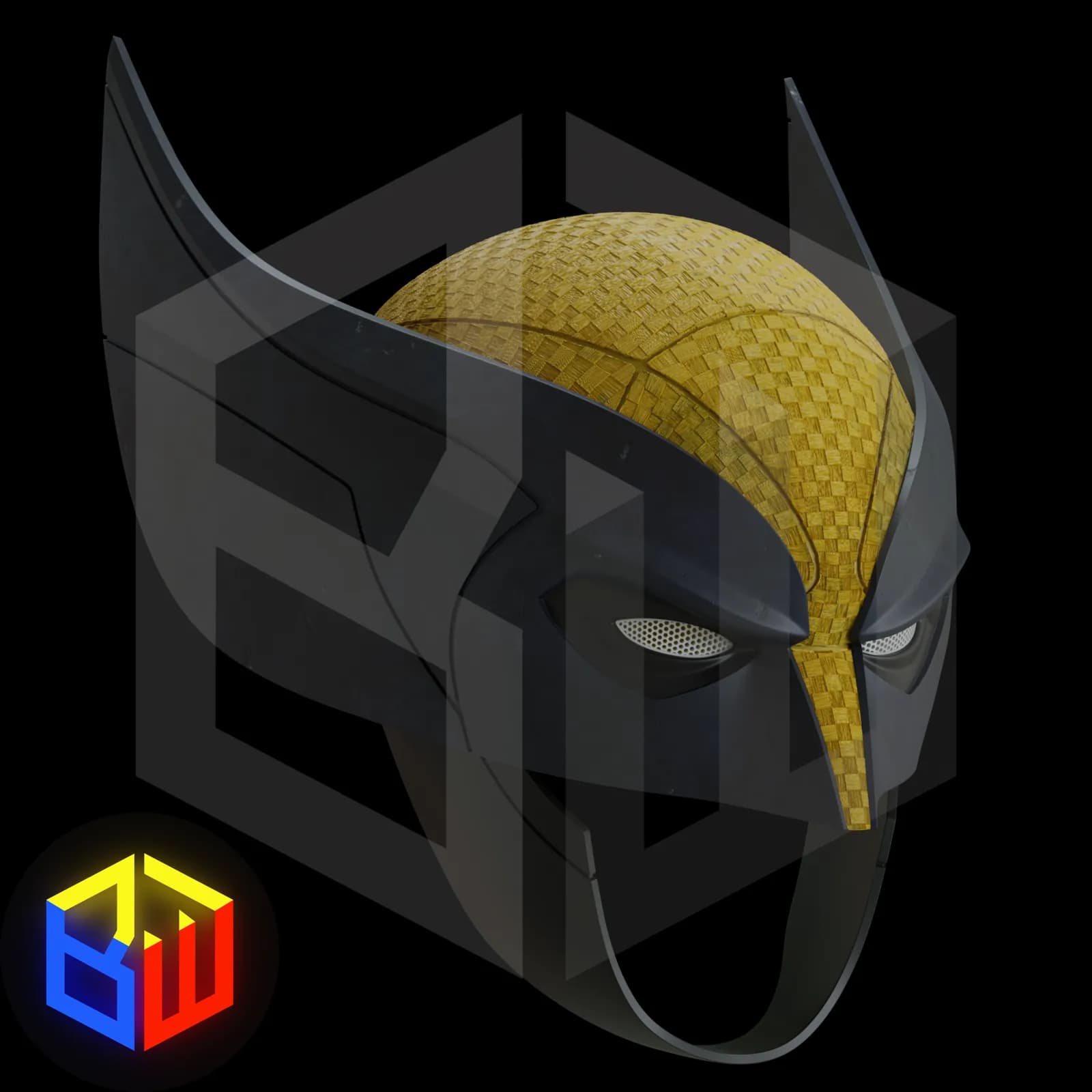 STL - Casco de Deadpool estilo cómic
