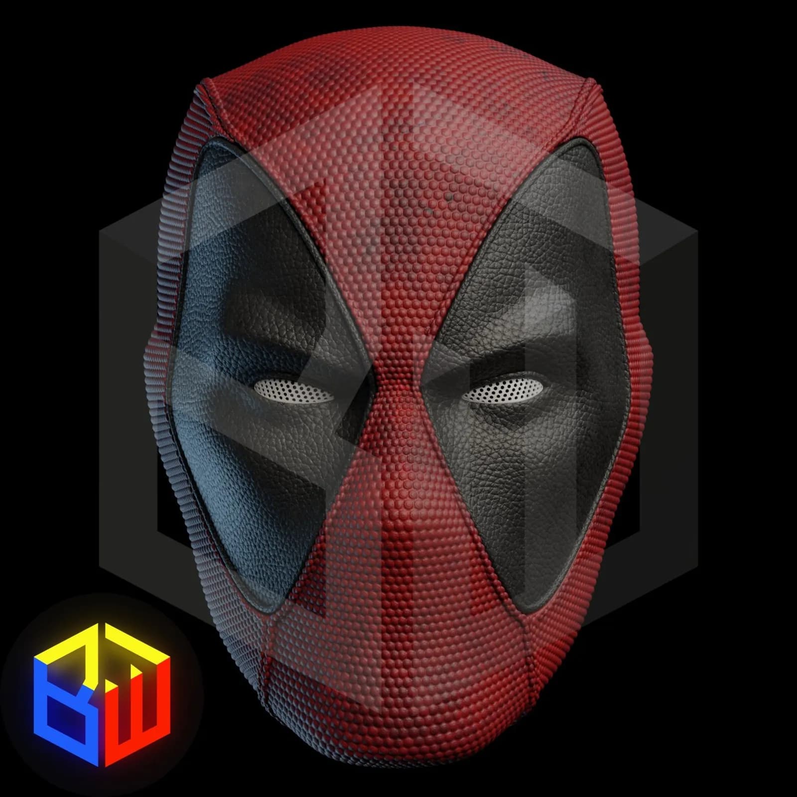 STL - Casco de Deadpool estilo cómic