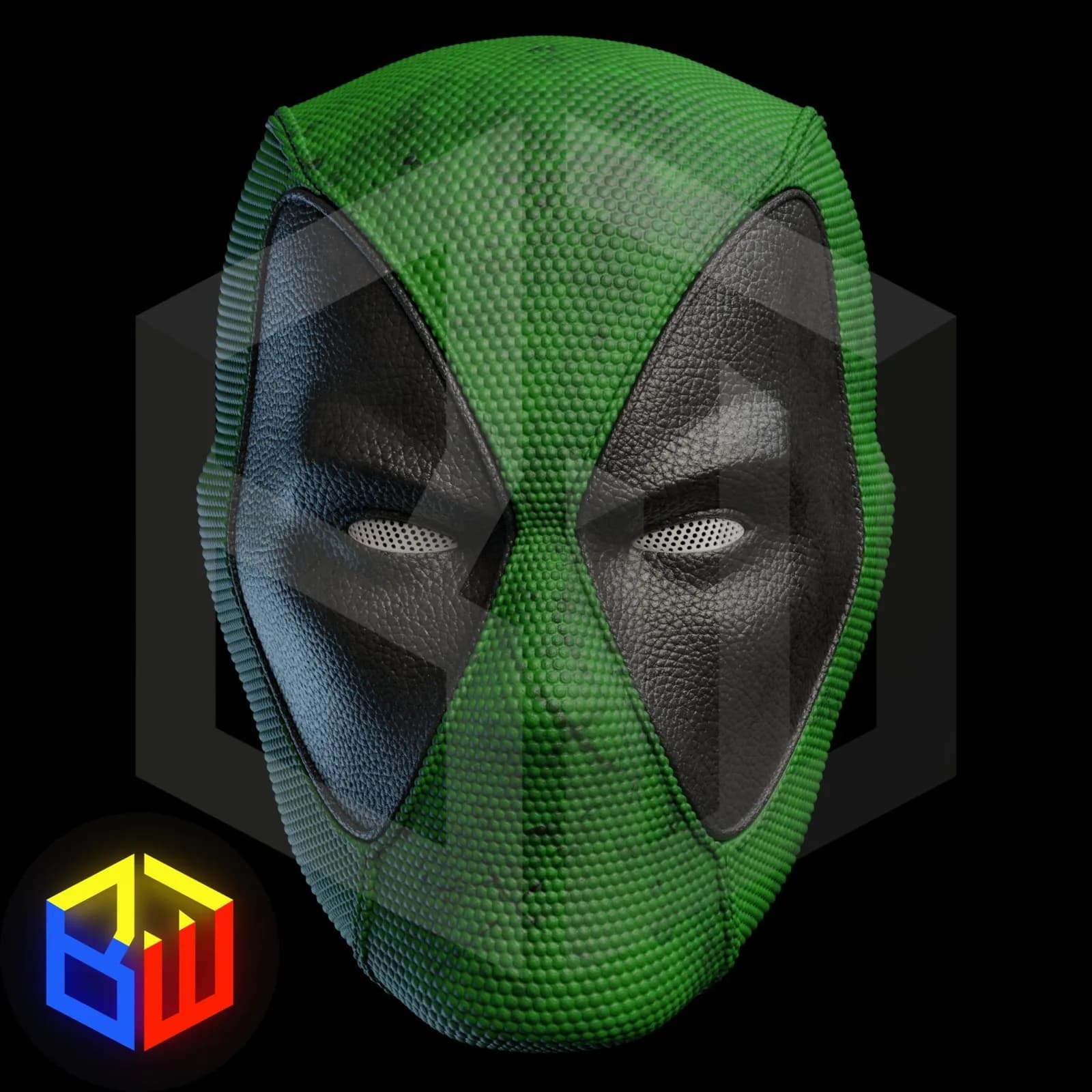 STL - Casco de Deadpool estilo cómic