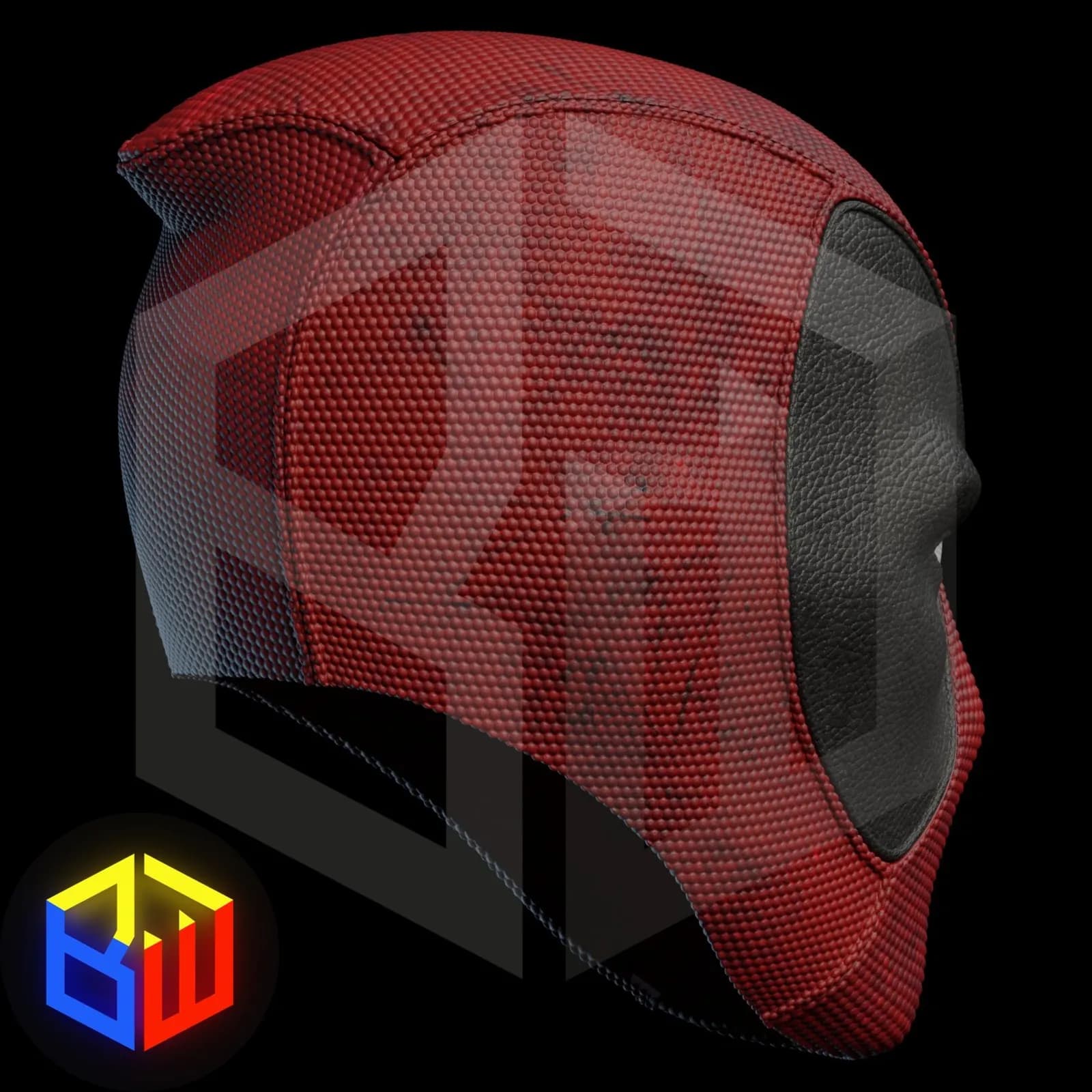 STL - Casco de Deadpool estilo cómic