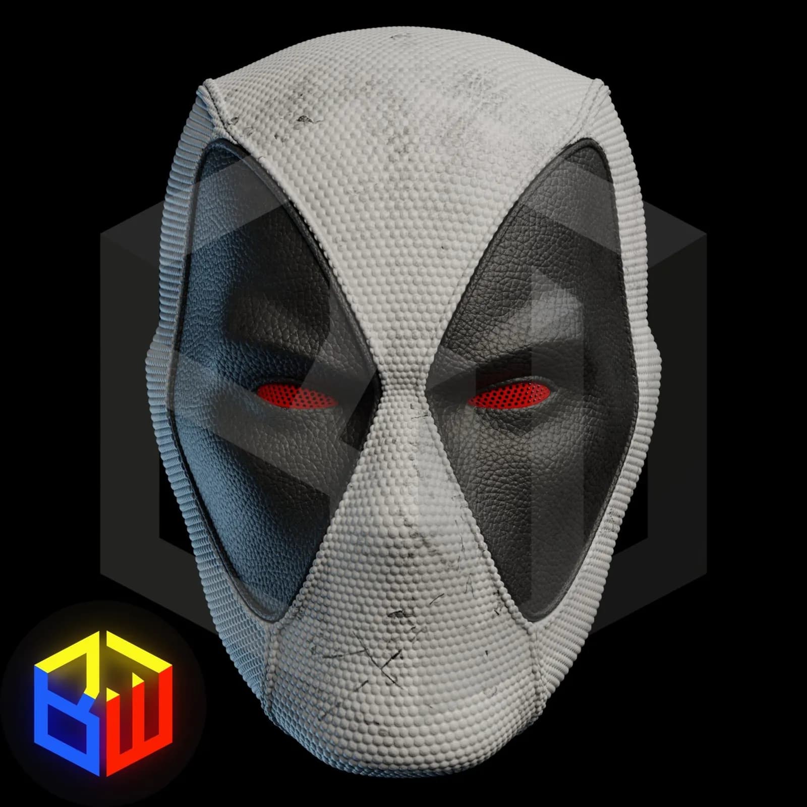 STL - Casco de Deadpool estilo cómic