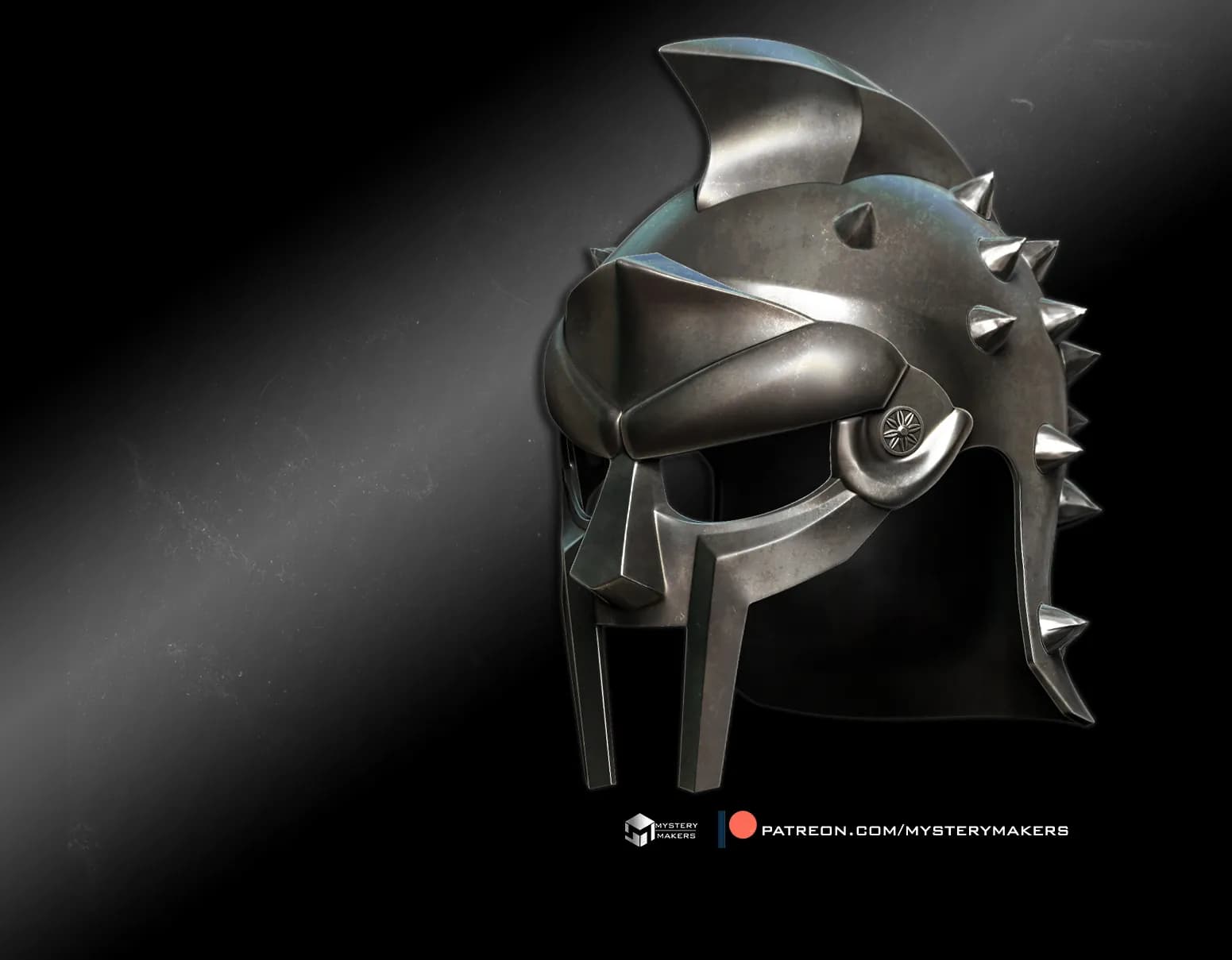 STL - Casco de gladiador Maximus render 2