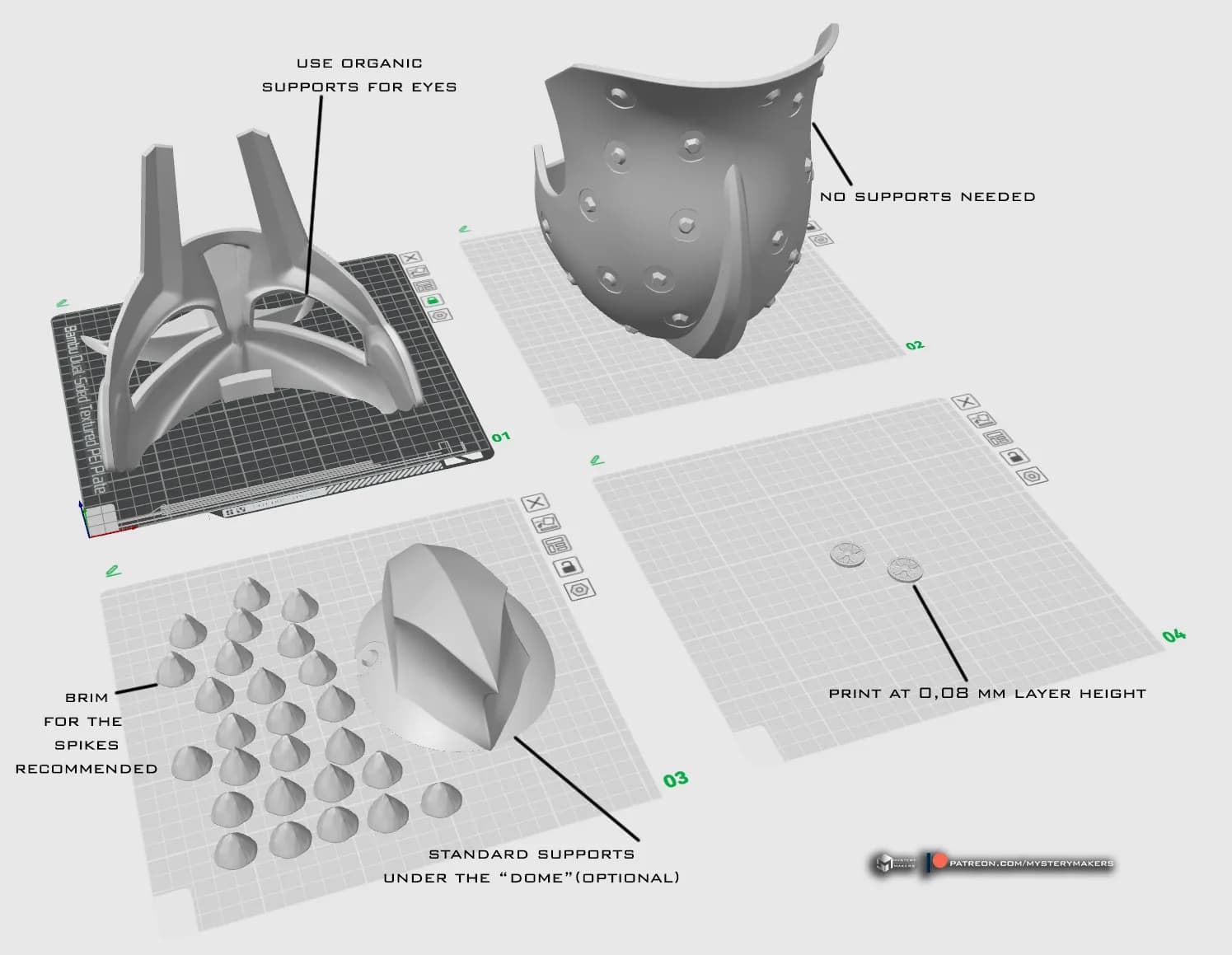 STL - Casco de gladiador Maximus render 5
