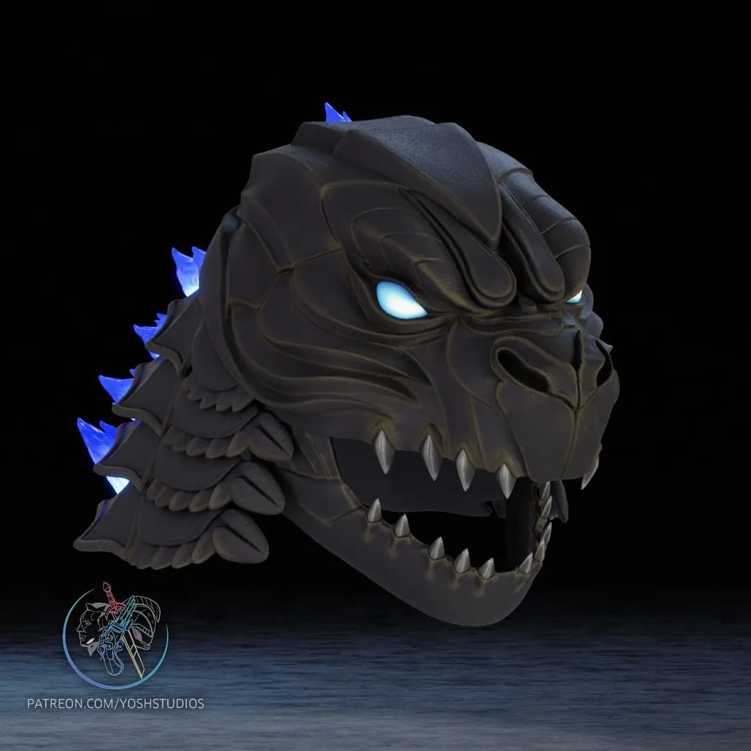 STL - Casco de Godzilla 2