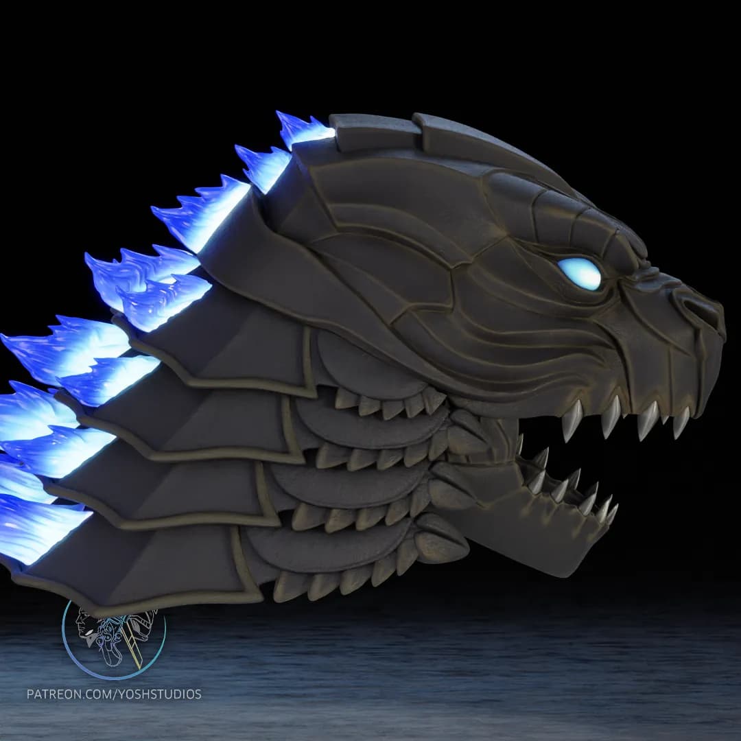 STL - Casco de Godzilla 2