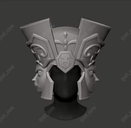 STL - Casco de guerra egipcio