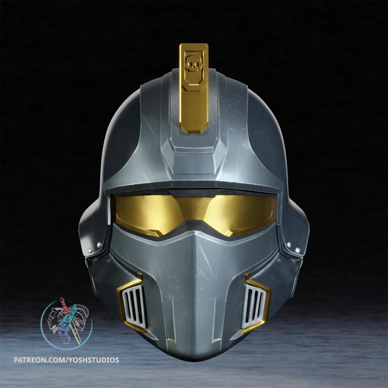 STL - Casco de Héroe de la Federación render 3
