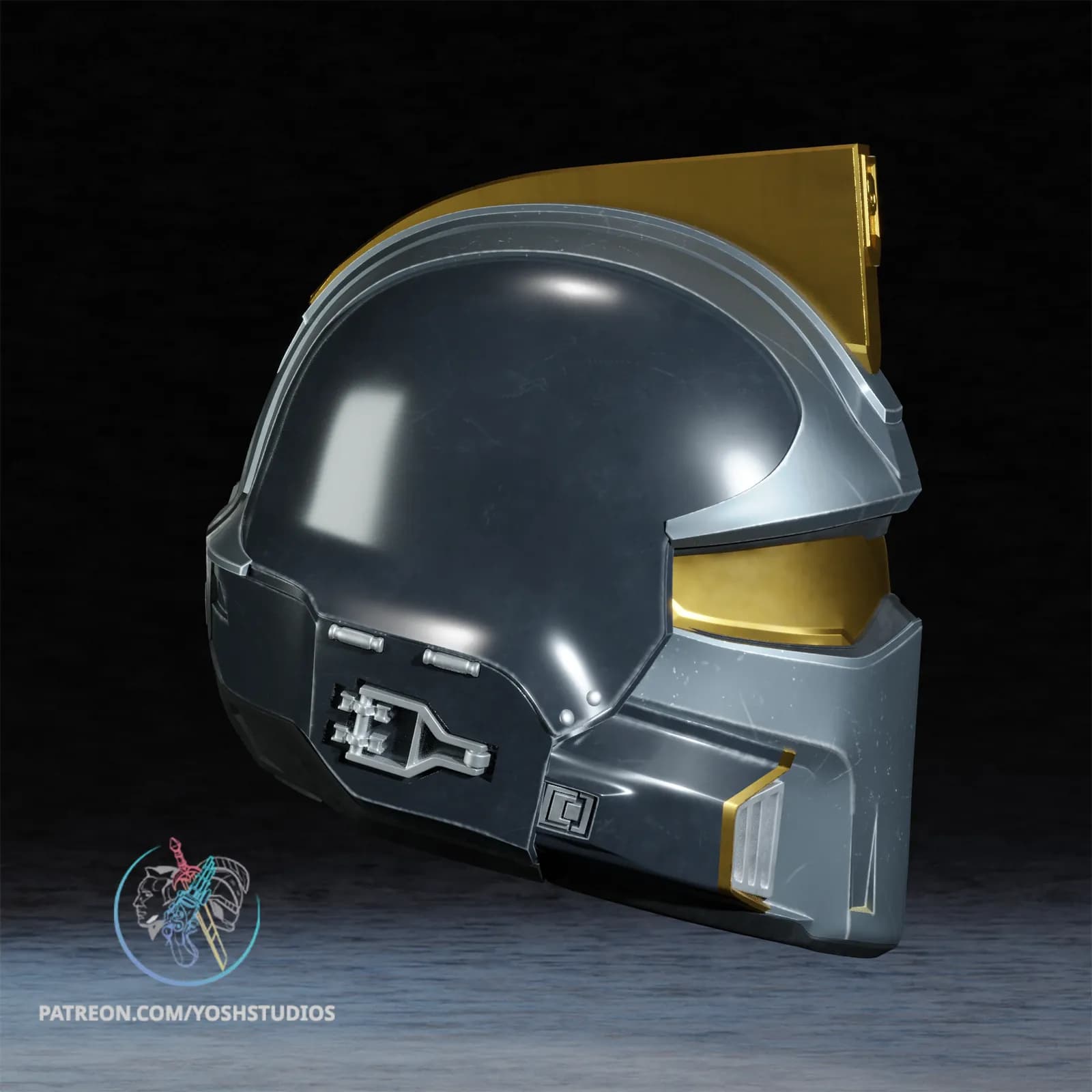 STL - Casco de Héroe de la Federación render 4