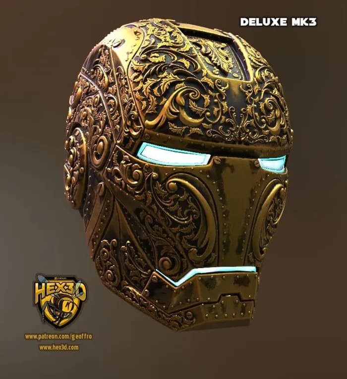 STL - Casco de Iron Man Deluxe MK3