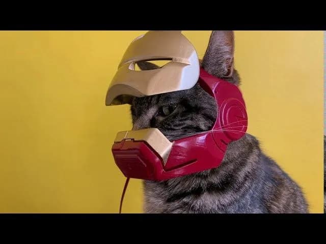 STL - Casco de Iron Man para Gato