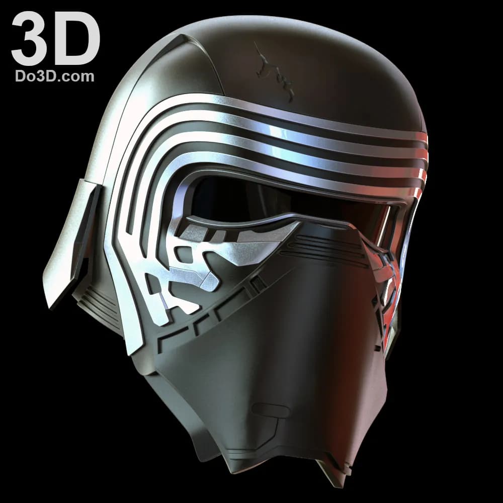 STL - Casco de Kylo Ren render 2