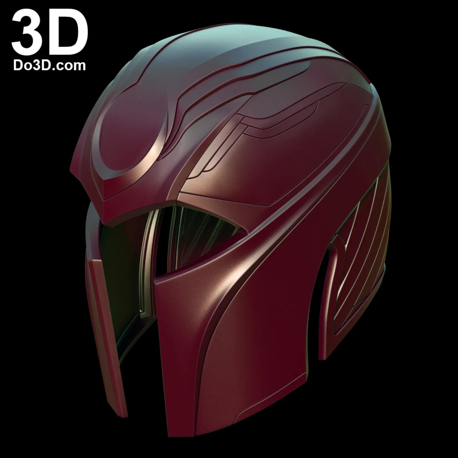 STL - Casco de Magneto estilo X Men render 2