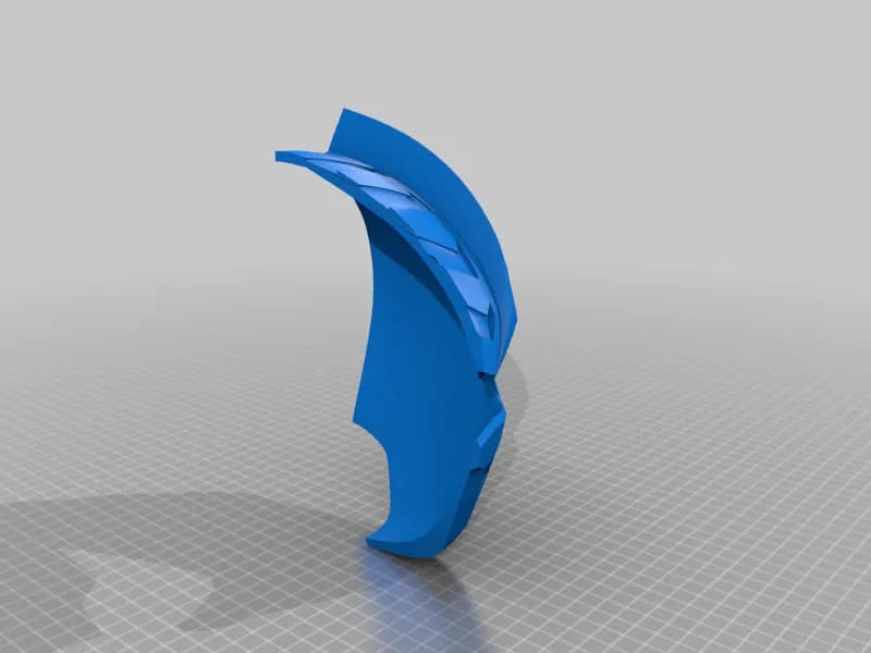 STL - Casco de Ranger Rojo (Gekiranger) render 3