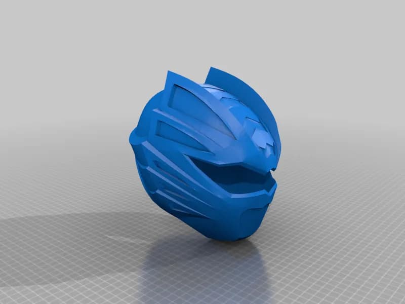 STL - Casco de Ranger Rojo (Gekiranger) render 4