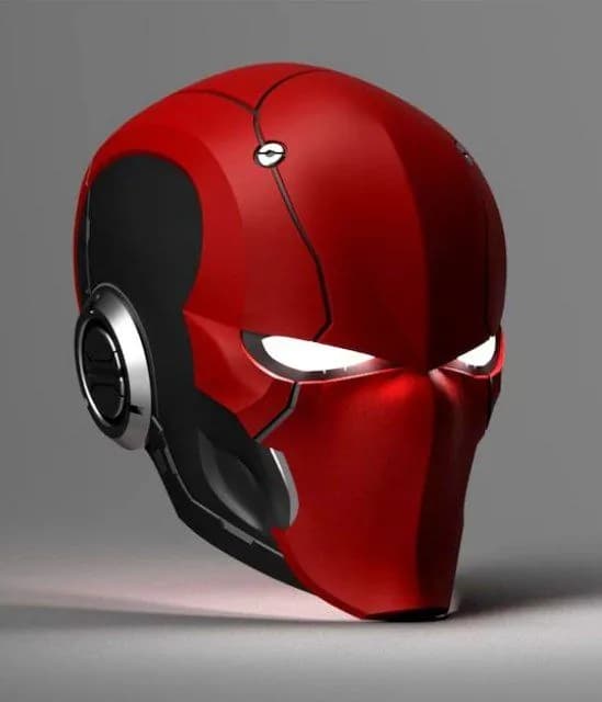 STL - Casco de Ronin Rojo 2