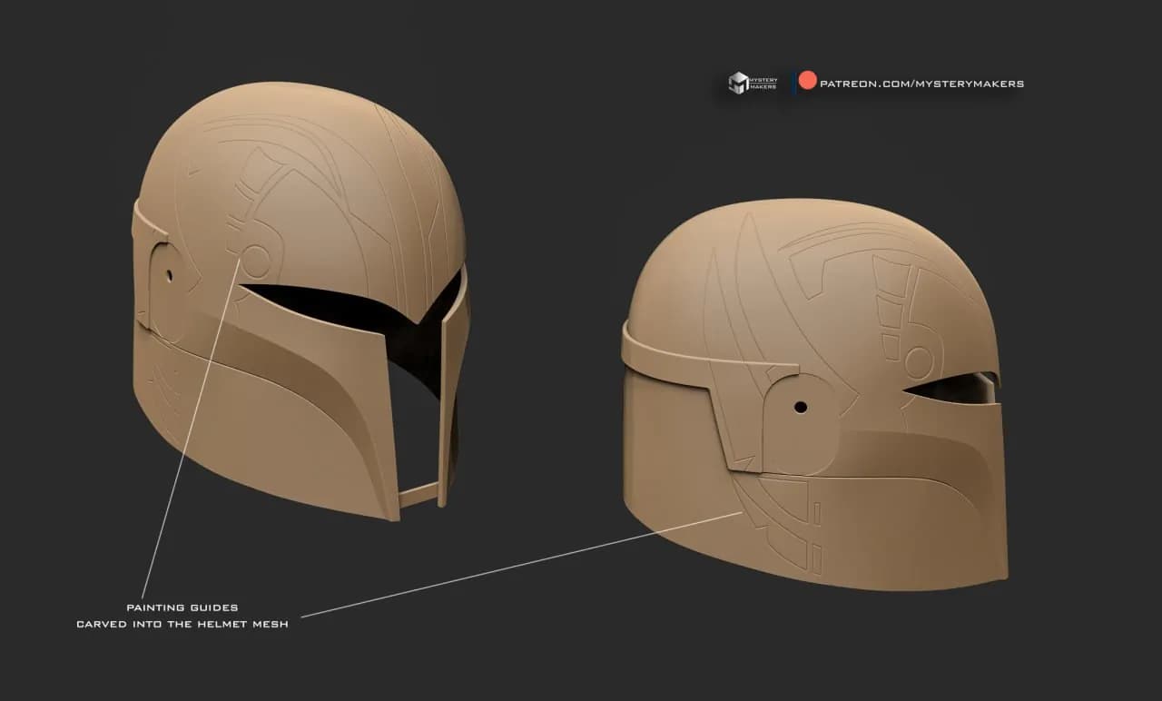 STL - Casco de Sabine Wren render 4
